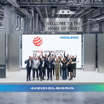 El diseño se une a la impresión: HEIDELBERG gana el premio Red Dot por el centro de experiencia para clientes Home of Print